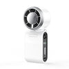 Ventilador de mano Semiconductor Ice Cooling de 5 velocidades Turbo Mini Ventilador de bolsillo Recargable USB-C Ventilador personal pequeño (Blanco)
