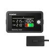 Medidor de voltaje de batería universal de dos cables con pantalla LCD TEKM de 8-100 V, modelo: resistente al agua