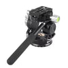 Cabezal de vídeo panorámico doble con amortiguación hidráulica BEXIN DT-02RV de 720 grados con rebote automático para cámaras DSLR con teleobjetivo y trípodes para transmisión en directo.