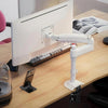 Soporte para monitor con brazo robótico invertido de altura ajustable para escritorio NORTH BAYOU (H100-XE Blanco)