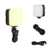 Lámpara LED portátil K-05 de doble temperatura para smartphone, mini linterna de bolsillo para fotografía y vídeo en exteriores.