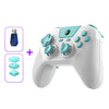 Mando de juegos BSP G3 Tri-Mode con joysticks de carbono y teclas macro para PC / Switch / PS4 / iOS y Android con receptor blanco
