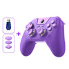 Mando de juegos BSP G3 Tri-Mode con joysticks de carbono y teclas macro para PC / Switch / PS4 / iOS y Android con receptor (morado)