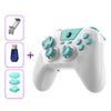 Mando de juegos BSP G3 Tri-Mode con joysticks de carbono y teclas macro para PC / Switch / PS4 / iOS y Android. Incluye receptor y soporte (blanco).