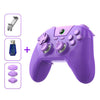 Mando de juegos BSP G3 Tri-Mode con joysticks de carbono y teclas macro para PC / Switch / PS4 / iOS y Android. Receptor + soporte. Color morado.