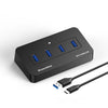 Concentrador USB 3.0 de 4 puertos Blueendless con cable USB de 0,3 m