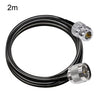 Cable coaxial LMR200 N macho a N hembra, 50 ohmios, cable de extensión de antena de baja pérdida, longitud: 2 m