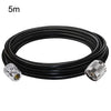 Cable coaxial LMR200 N macho a N hembra, 50 ohmios, cable de extensión de antena de baja pérdida, longitud: 5 m