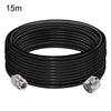 Cable coaxial LMR200 N macho a N hembra, 50 ohmios, cable de extensión de antena de baja pérdida, longitud: 15 m