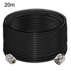 Cable coaxial LMR200 N macho a N hembra, 50 ohmios, cable de extensión de antena de baja pérdida, longitud: 20 m