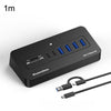 Estación de acoplamiento con concentrador USB-C/Tipo-C multipuerto Blueendless, divisor USB 3.0 de 5 Gbps, cable 2 en 1 HU805A-1M