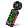 Anemómetro digital portátil HABOTEST HT76 con impulsor de 8 aspas, rango de medición de viento de 0,7 a 30 m/s (negro).