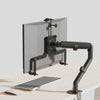 Soporte robótico universal A2 para monitor LCD con accesorios sin orificios (negro)