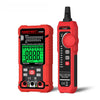 Localizador de cables de red y multímetro 2 en 1 HABOTEST HT806TR con sistema antiinterferencias (rojo)