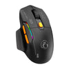 Ratón inalámbrico para juegos iMICE G203 Tri-Mode, 12800 DPI, tasa de sondeo de 1000 Hz, recargable, RGB (negro)