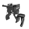 Abrazadera de placa V-Mount FOMITO con pinza tipo cangrejo y clip metálico portátil para trípode