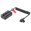 Convertidor FOMITO de 3 vías para puerto de batería NP-F (D-Tap a batería simulada doble NP-F550/F970/F750)