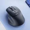 Ratón ergonómico inalámbrico recargable Inphic M2 (2,4 GHz, silencioso) - Negro y gris