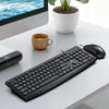 Combo de teclado y ratón con cable ZGB Q9Pro (diseño bicolor); juego ergonómico y silencioso de 105 teclas con ratón de 1600 DPI (negro)