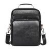 Bolso bandolera impermeable de estilo vintage y casual para tablet, de gran capacidad, tamaño: 10-12 pulgadas (negro)