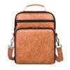 Bolso bandolera impermeable de estilo vintage y casual para tablet, de gran capacidad, tamaño: 10-12 pulgadas (marrón)