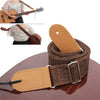 Correa de tachuelas de guitarra de lino y algodón, correa de hombro diagonal, accesorios para instrumentos musicales (marrón)
