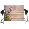 1.25m x 0,8 M grano de madera 3d de simulación de la flor de la flor de la fotografía del tela de fondo (MB17)