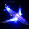 Modelo de avión juguetes eléctrico Flash música avión niños juguete DIY avión regalo