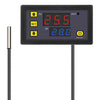 Termostato de interruptor de pantalla digital inteligente de microordenador de alta precisión, estilo: fuente de alimentación de 12 V (pantalla roja y azul)