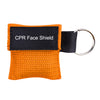 Máscara de protección facial de emergencia CPR Máscara de respiración con llavero (naranja)