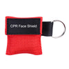Máscara de protección facial de emergencia CPR Máscara de respiración con llavero (rojo)