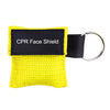 Máscara de protección facial de emergencia CPR Máscara de respiración con llavero (amarillo)