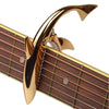 Capo de guitarra de aleación de zinc con forma de tiburón (oro rosa)