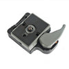 Soporte de placa de liberación rápida con cabezal de trípode BEXIN para Manfrotto 200PL-14 (gris)