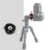 BEXIN QJ07 Soporte de clip panorámico con rotación de 360 grados Pan / tilt Trípode Placa de liberación rápida
