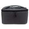 Caja de inserción acolchada resistente al agua DSLR con cremallera impermeable con cremallera extraíble bolsas de cámara (gris oscuro)
