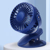 Mini ventilador de clip USB portátil de escritorio (azul)