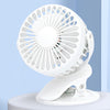 Mini ventilador de clip USB portátil de escritorio (blanco)