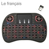 Idioma de soporte: Teclado retroiluminado inalámbrico francés i8 Air Mouse con panel táctil para Android TV Box, Smart TV, PC Tablet, Xbox360, PS3 y HTPC/IPTV