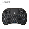 Idioma de soporte: Teclado inalámbrico i8 Air Mouse en español con panel táctil para Android TV Box y Smart TV y PC Tablet y Xbox360 y PS3 y HTPC / IPTV
