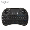 Idioma de soporte: Teclado inalámbrico i8 Air Mouse en inglés con panel táctil para Android TV Box y Smart TV y PC Tablet y Xbox360 y PS3 y HTPC / IPTV