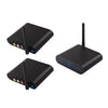 Transmisor de audio y vídeo inalámbrico Measy AV220-2 de 2,4 GHz + 2 receptores, distancia de transmisión: 200 m (negro)