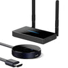 Z2 Wireless HDMI Pantalla de pantalla Dongle Receptor + Kit de transmisor (Negro)