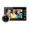 M4300D Pantalla TFT a color de 4,3 pulgadas Cámara de seguridad de 3,0 MP Timbre inteligente con vídeo, compatible con tarjeta TF (32 GB máx.) Y visión nocturna y detección de movimiento (dorado)