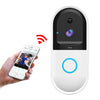 B50 720P Smart WiFi Video Timbre visual, monitorización remota del teléfono de soporte y visión nocturna y tarjeta SD (blanco)