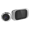 Timbre electrónico inteligente con cámara de ojo de gato DD1 con pantalla LCD de 2,8 pulgadas, compatible con visión nocturna por infrarrojos (plateado)