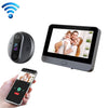 R9 4.3 pulgadas WiFi Smart Video Visual Preghole Preghole Doorbell (Negro)