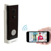 M200A 1080P WIFI Botón redondo inteligente Video Timbre, soporte Detección de movimiento infrarrojos y tasa adaptativa y portero de dos vías y remoto / PIR WAKEUP (blanco)