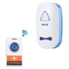 VOYE V025A Timbre inalámbrico con control remoto de música para el hogar con 38 sonidos de polifonía, enchufe de EE. UU. (Blanco)
