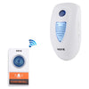 VOYE V003A Timbre inalámbrico con control remoto de música para el hogar con 38 sonidos de polifonía, enchufe de EE. UU. (Blanco)
